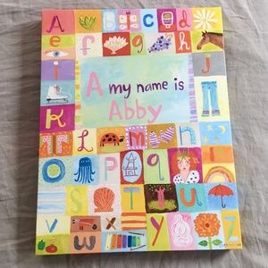"Abby" Canvas Artwork by Donna Ingemanson - ABCs